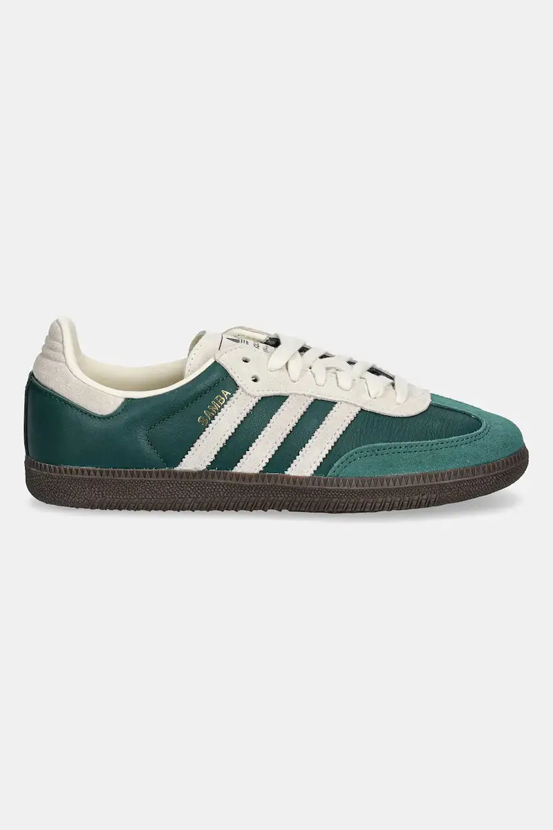 sneakers in pelle Samba OG colore verde JI3215 miniatura 2