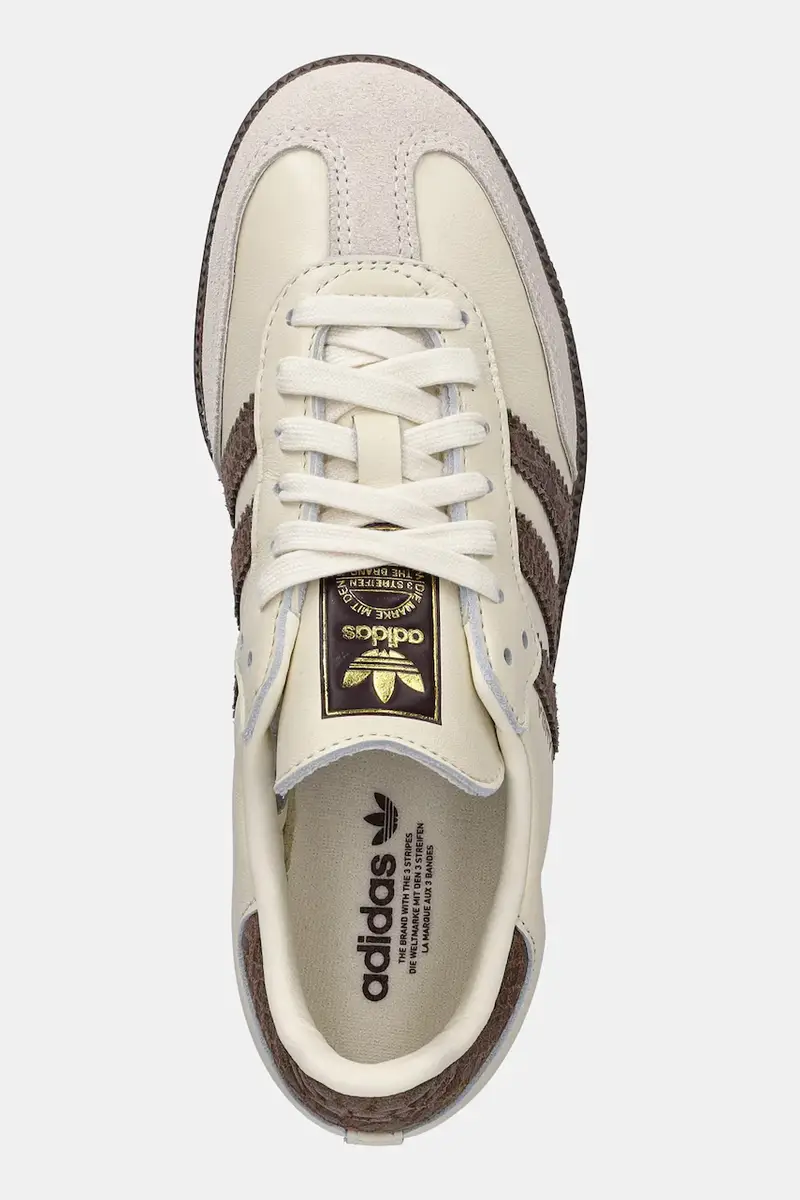 sneakers in pelle Samba Og donna colore beige IH3980 miniatura 4