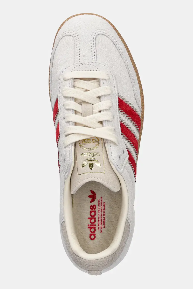 sneakers in pelle Samba OG W donna colore beige JS3935 miniatura 4