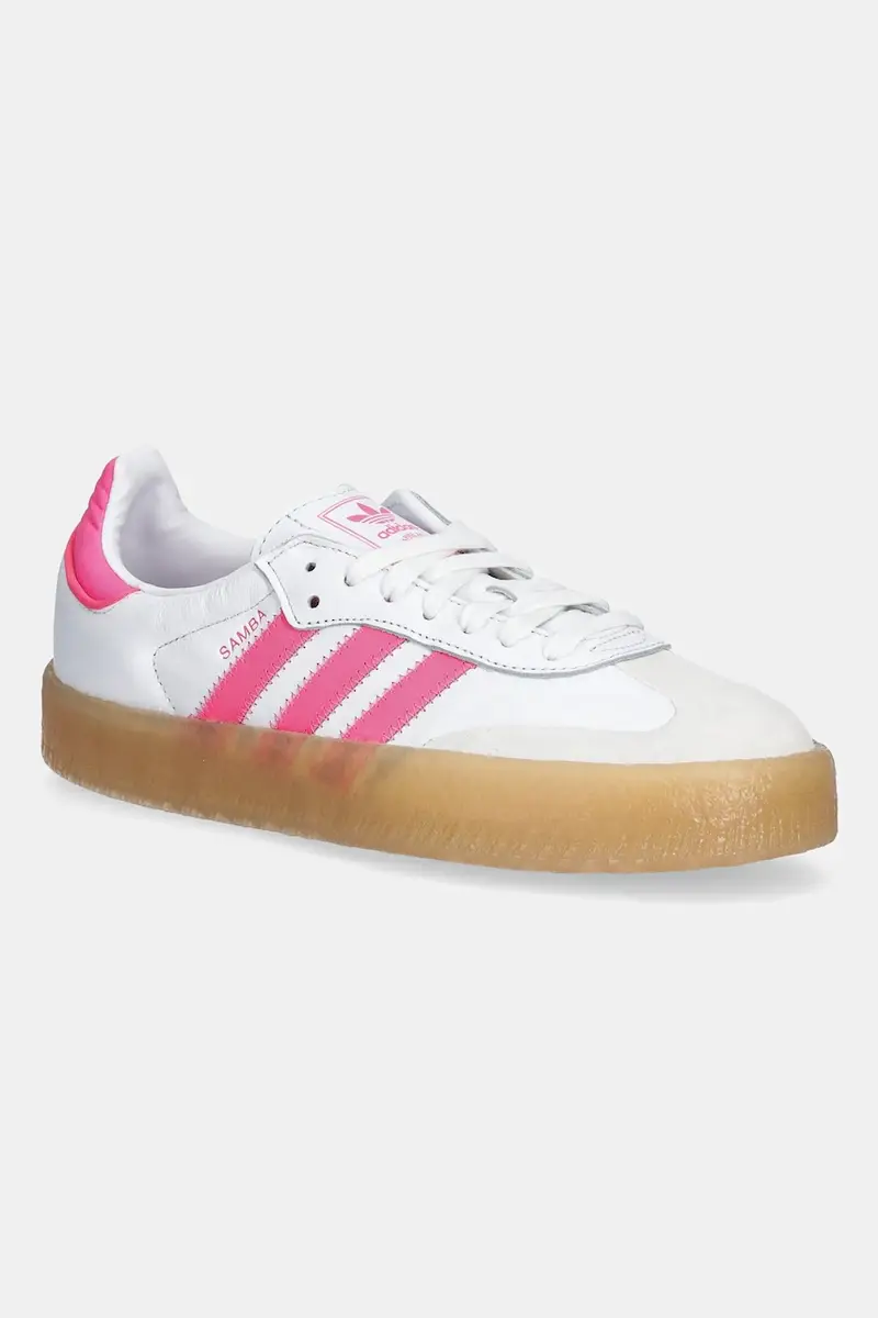 sneakers in pelle Sambae donna colore bianco JS3940