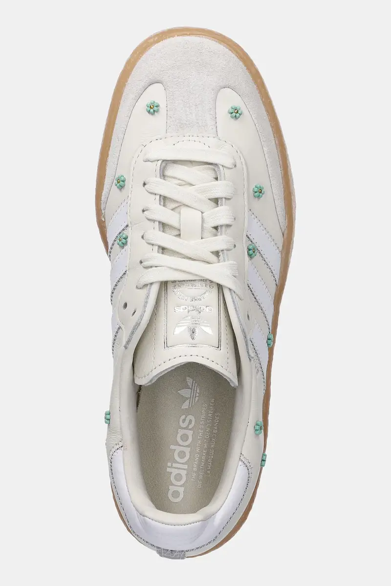 sneakers in pelle Sambae W donna colore beige JS3953 miniatura 4