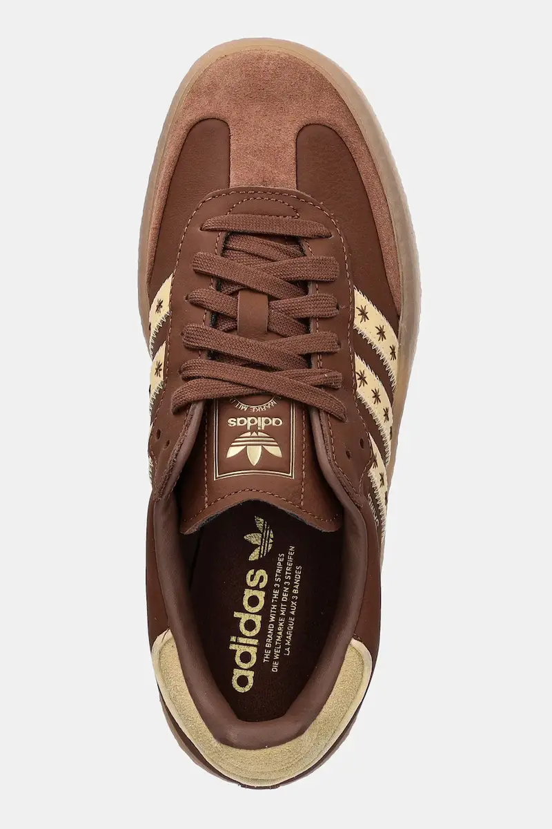 sneakers in pelle Sambae W donna colore marrone JS3958 miniatura 4