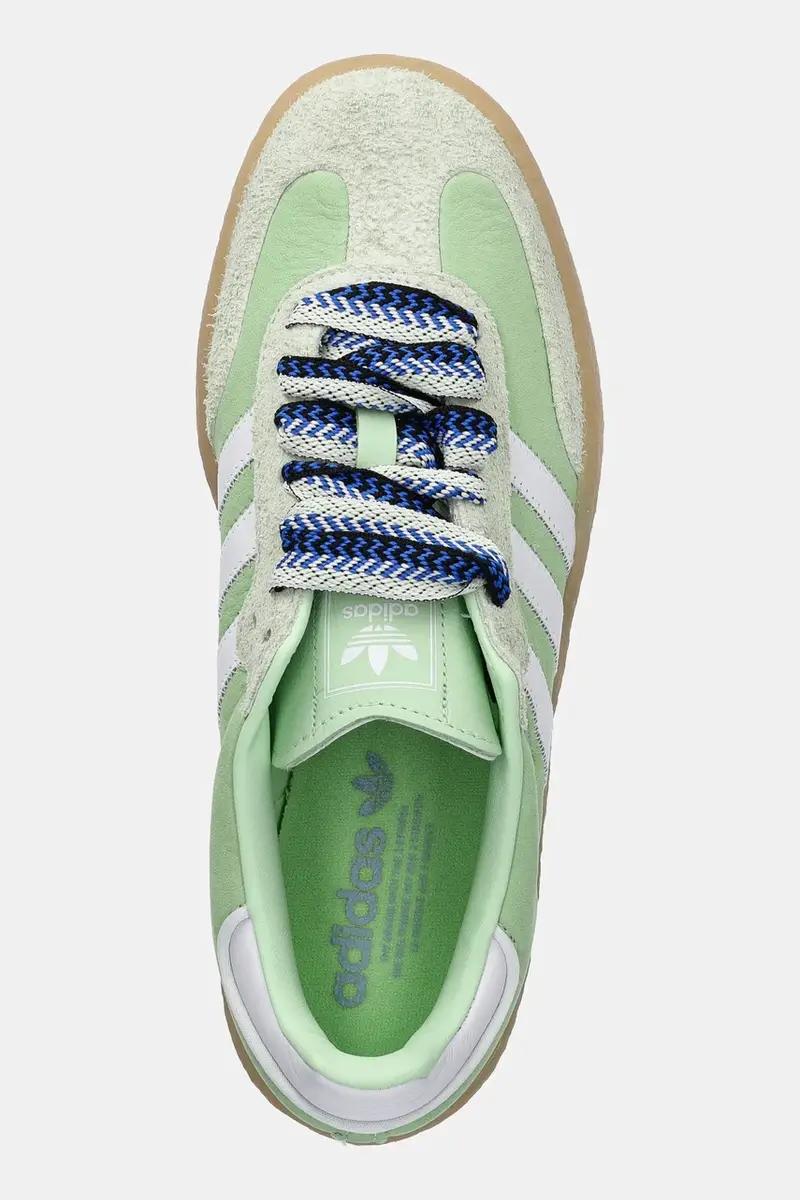 sneakers in pelle Sambae W donna colore verde JI2738 miniatura 4