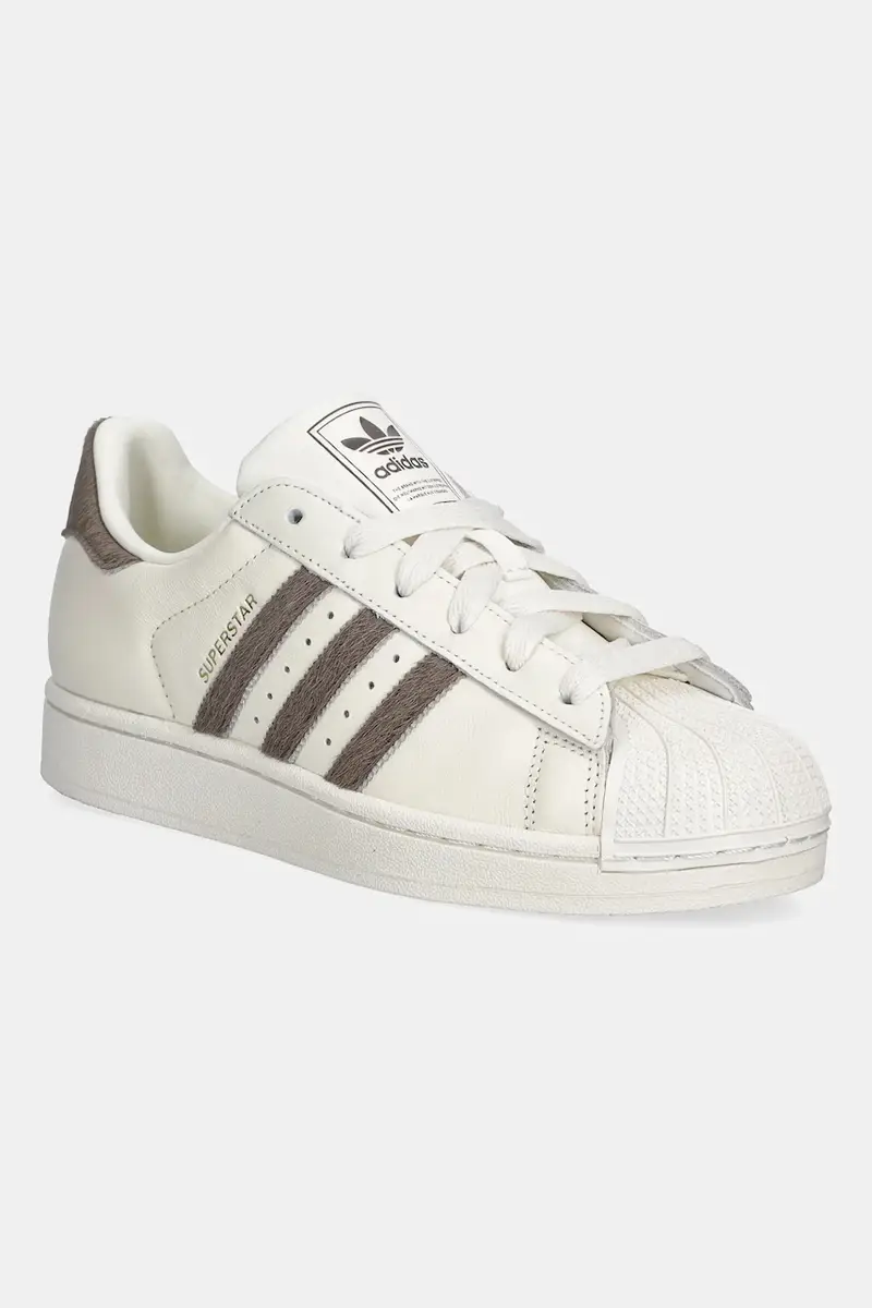 sneakers in pelle Superstar II donna colore beige KI3575