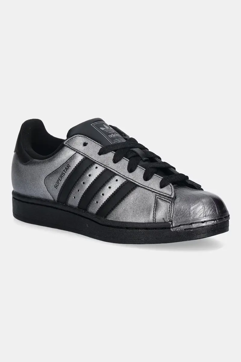 sneakers in pelle Superstar II donna colore nero IH1598
