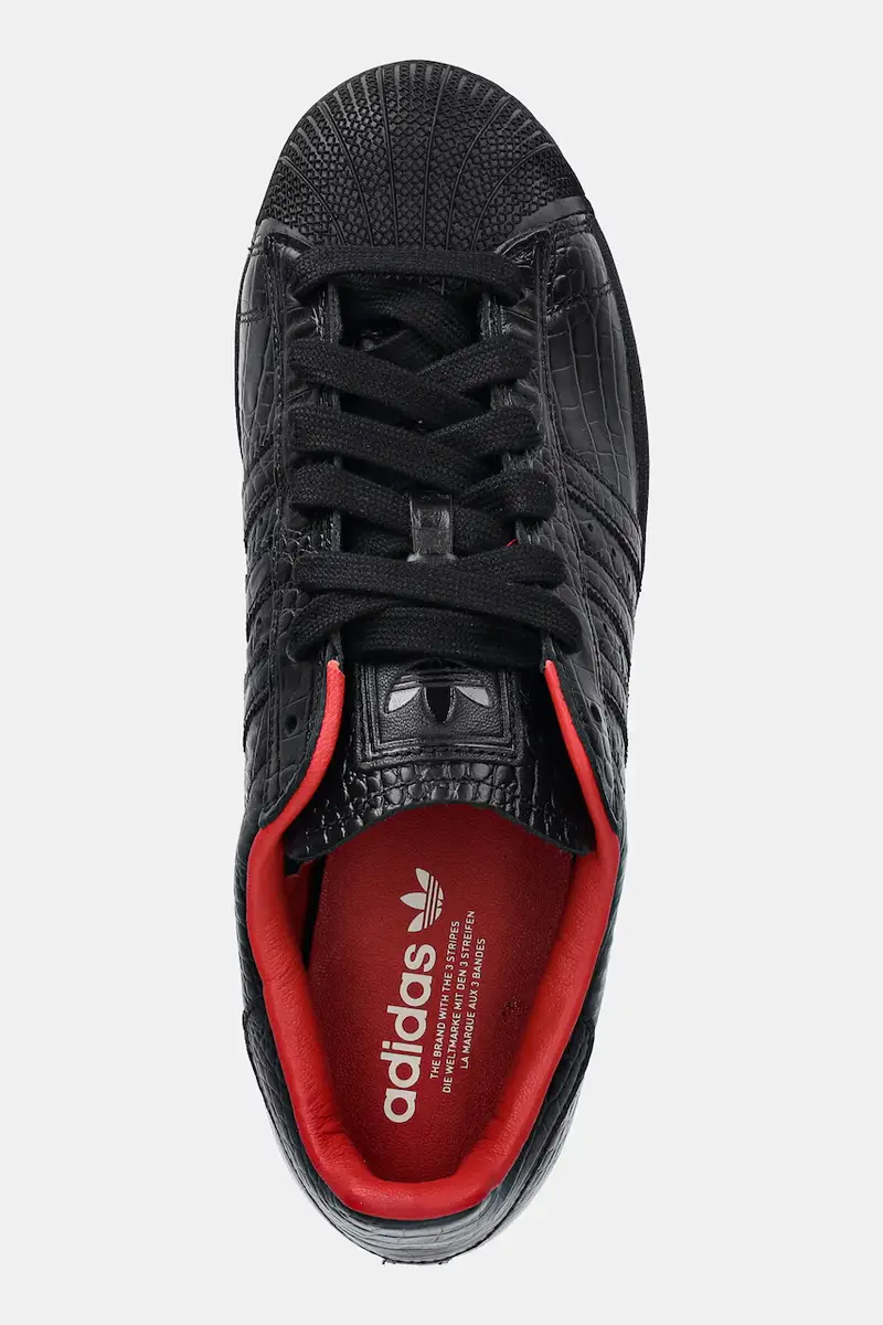 sneakers in pelle Superstar II Nero miniatura 4