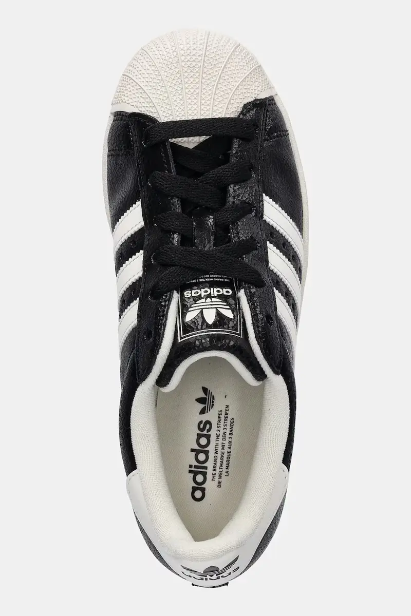 sneakers in pelle Superstar II Nero miniatura 4