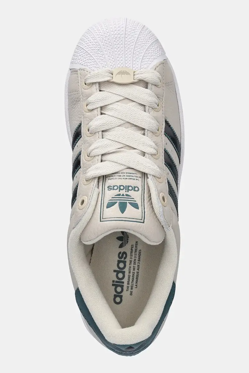 sneakers in pelle Superstar II uomo colore beige JQ3913 miniatura 4