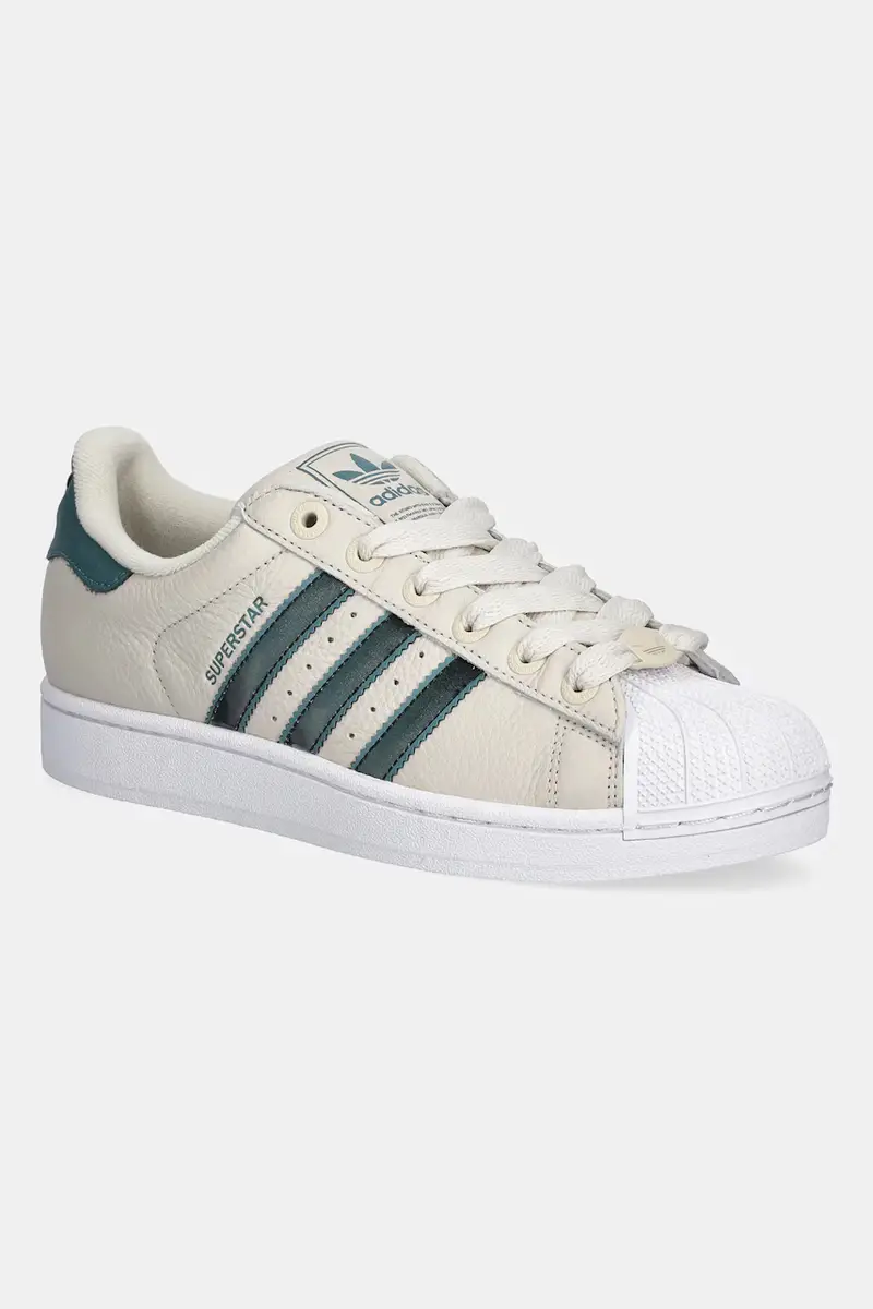 sneakers in pelle Superstar II uomo colore beige JQ3913