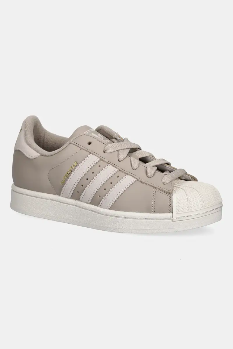 sneakers in pelle Superstar II W donna colore beige HQ4918