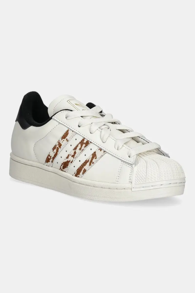 sneakers in pelle Superstar II W donna colore beige JQ6473