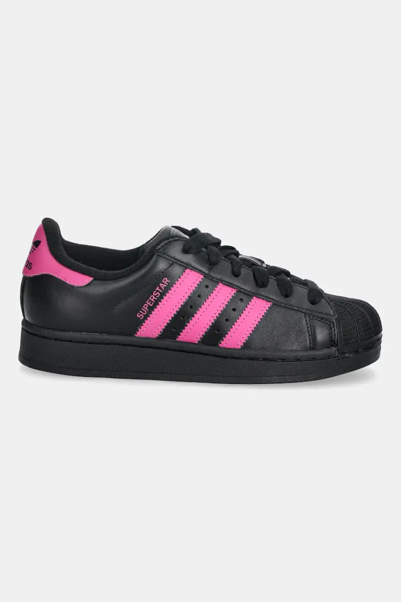 sneakers in pelle Superstar II W donna colore nero JS1339 miniatura 2
