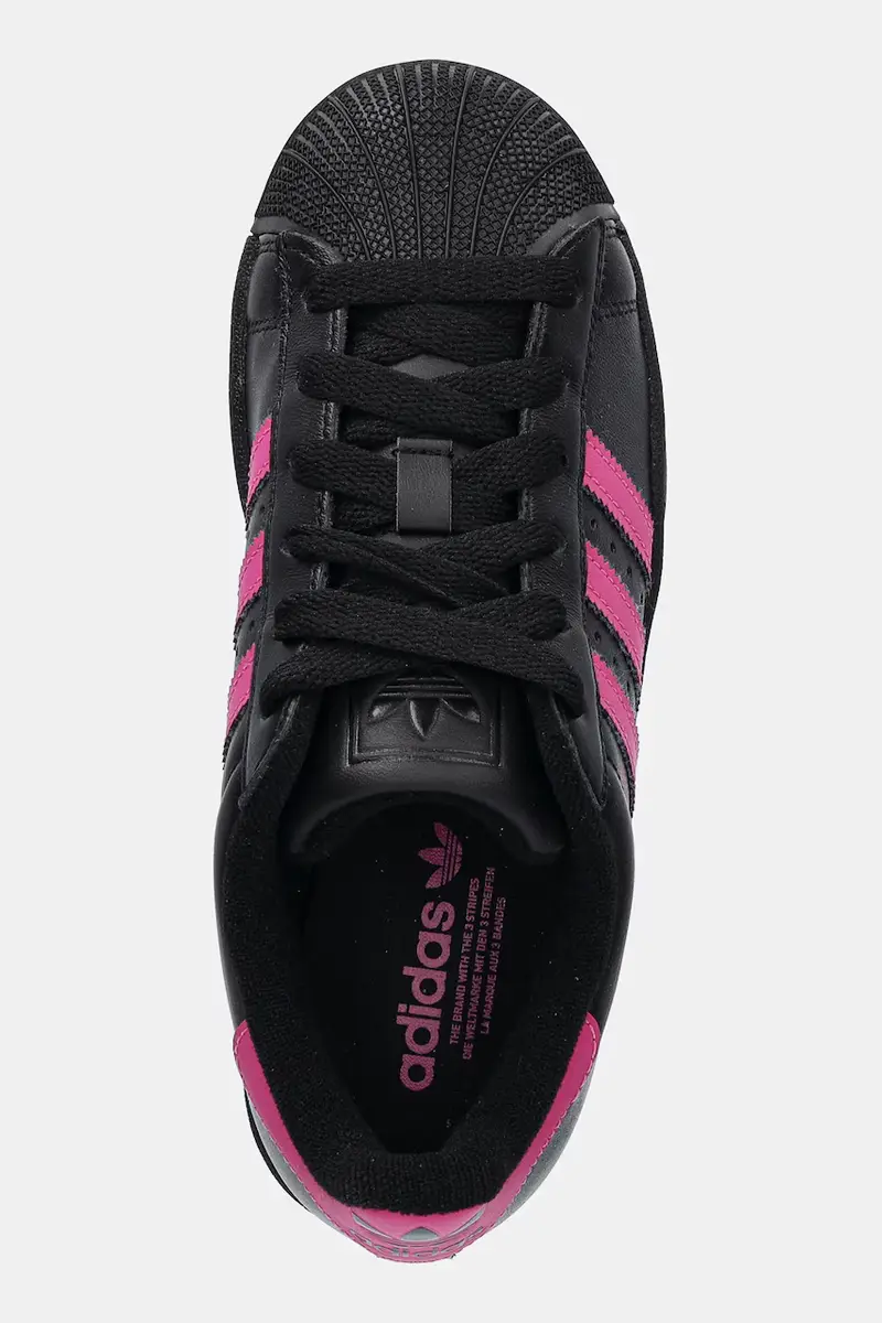 sneakers in pelle Superstar II W donna colore nero JS1339 miniatura 4