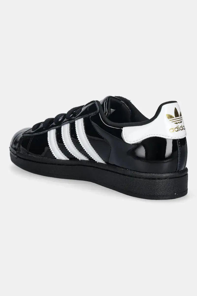 sneakers in pelle Superstar II W donna colore nero JS4009 miniatura 3
