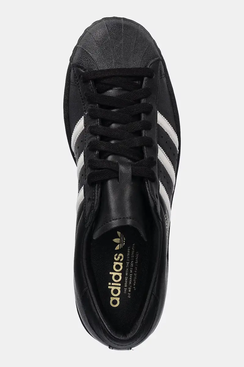 sneakers in pelle Superstar Vintage Nero miniatura 4