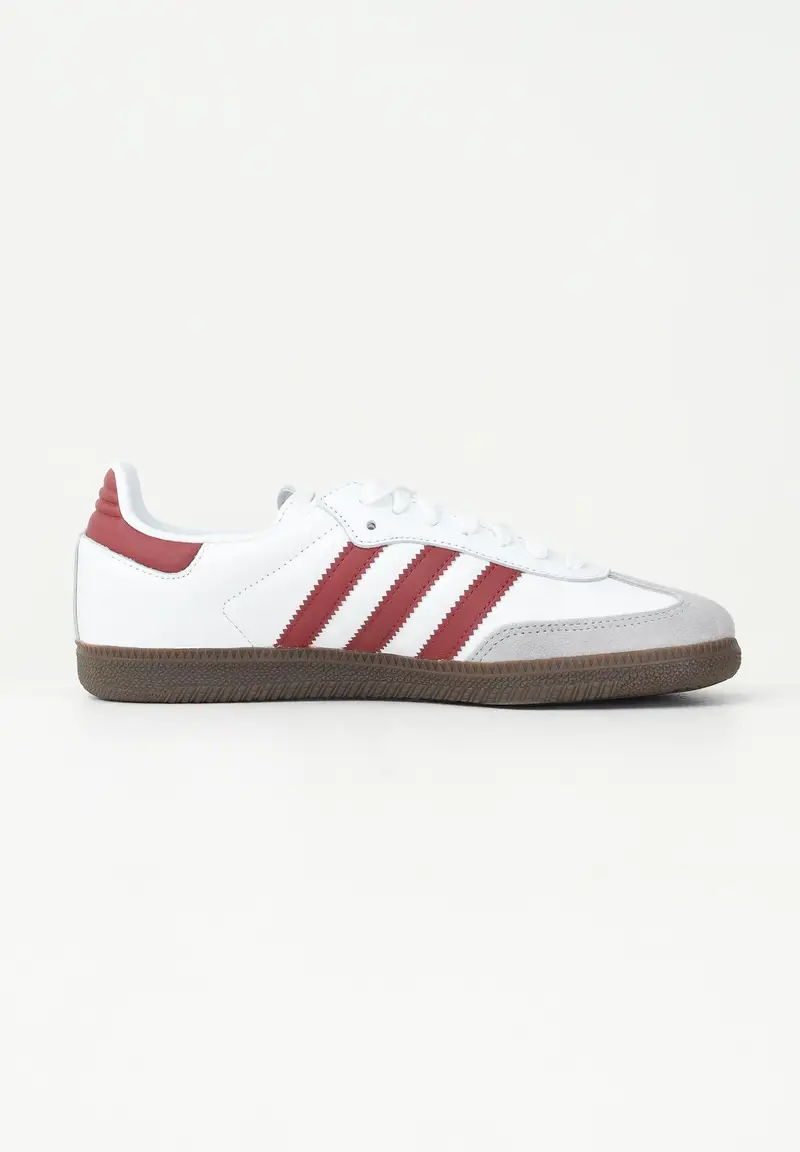 ADIDAS ORIGINALS Sneakers Samba OG bianche e bordeaux per uomo e donna miniatura 2