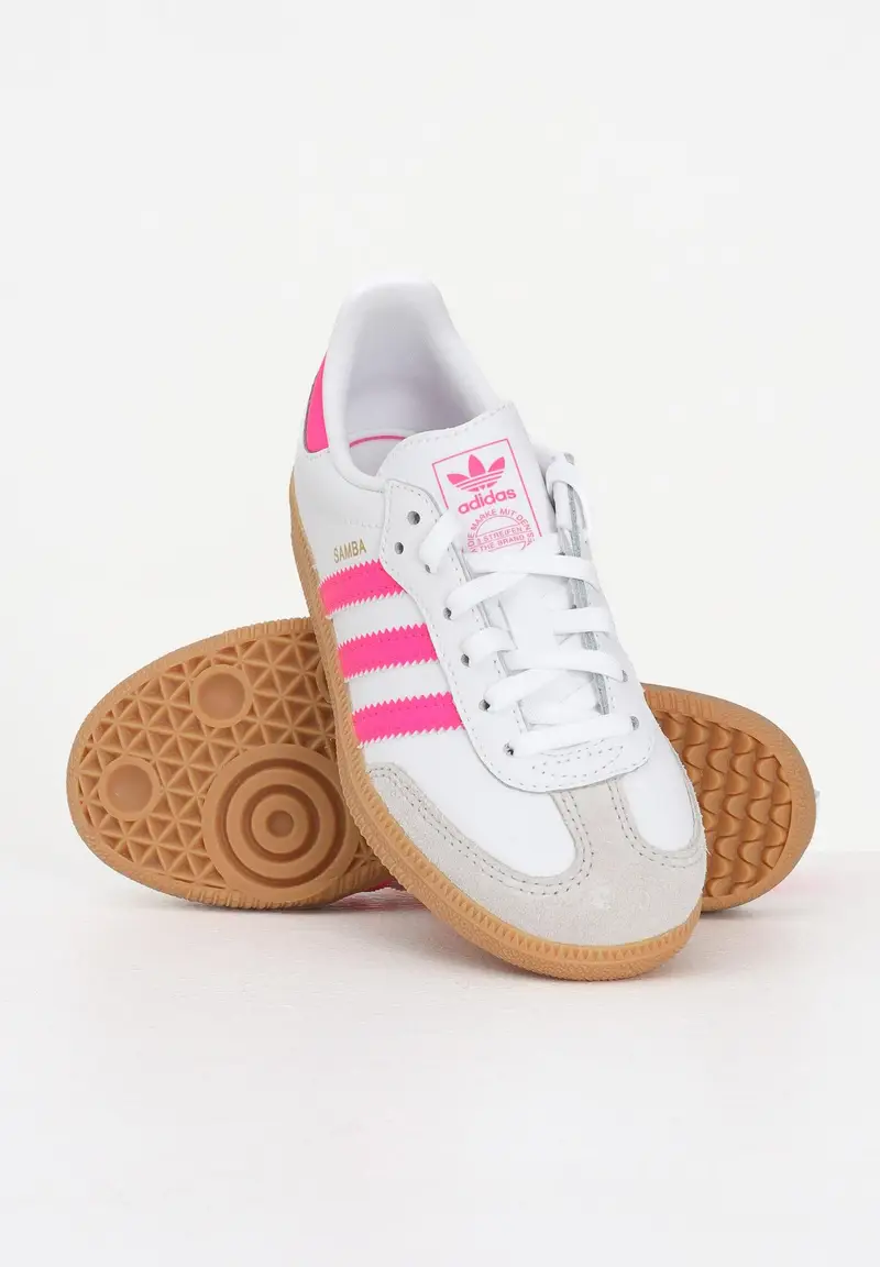 ADIDAS ORIGINALS Sneakers Samba OG bianche e fluo da bambina miniatura 3
