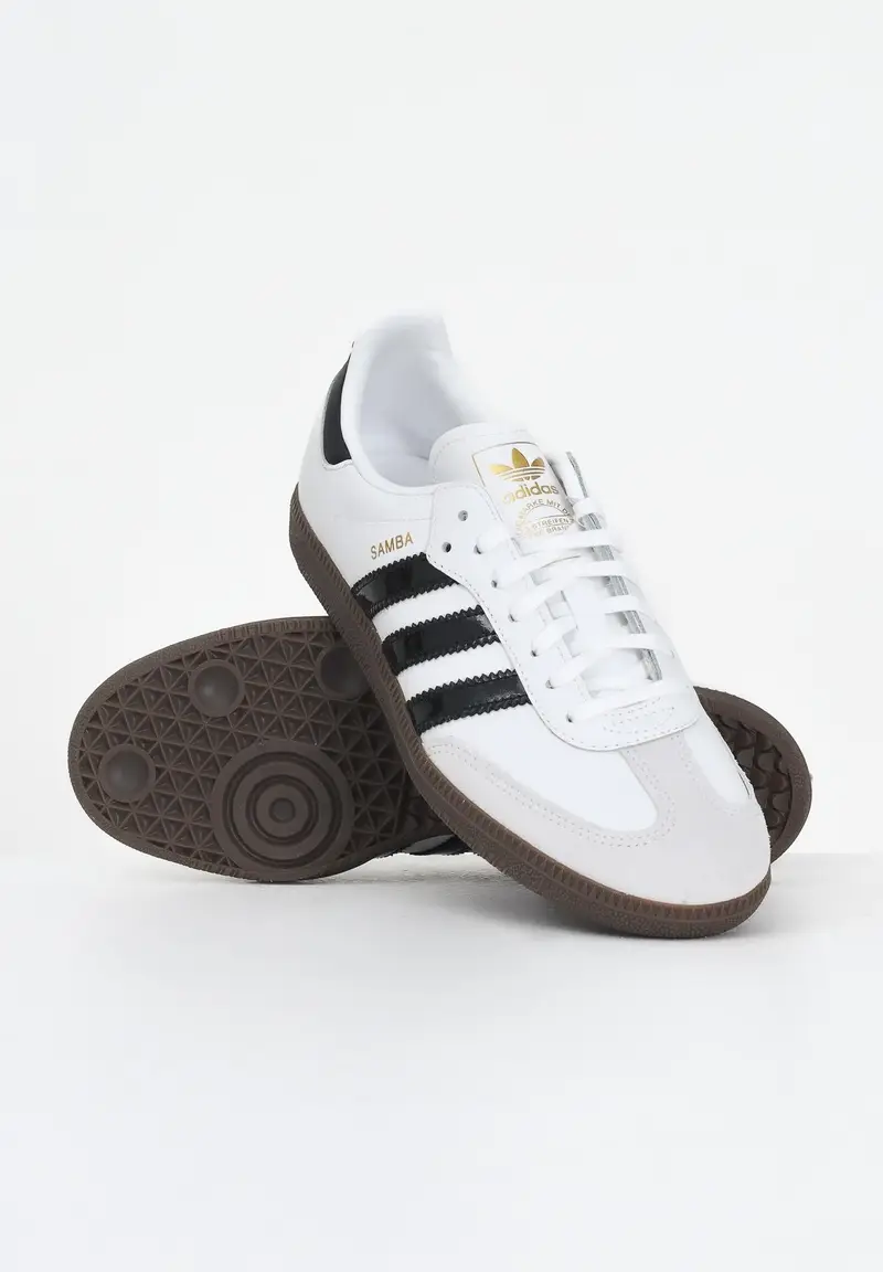 ADIDAS ORIGINALS Sneakers Samba OG bianche e nere da donna miniatura 3