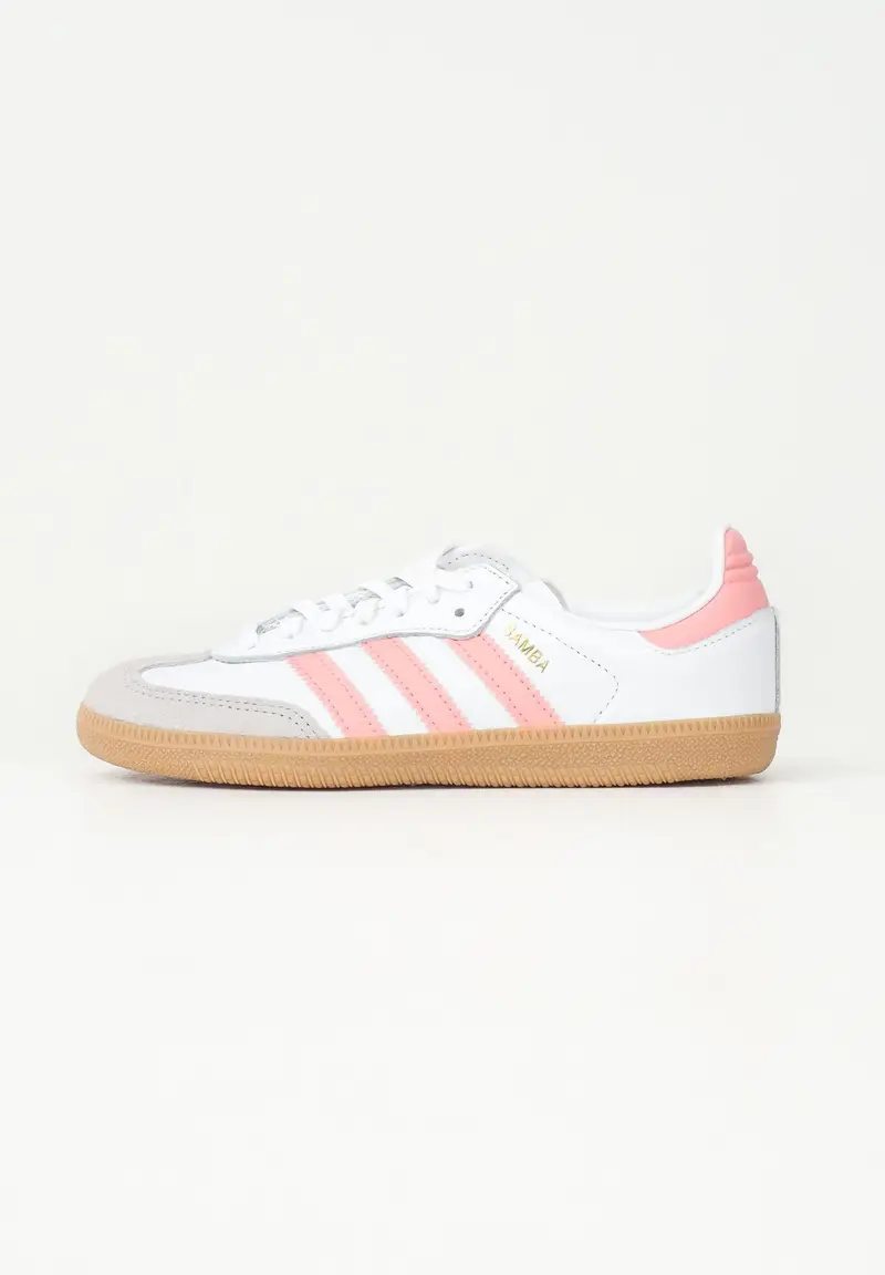 ADIDAS ORIGINALS Sneakers Samba OG bianche e rosa da bambina