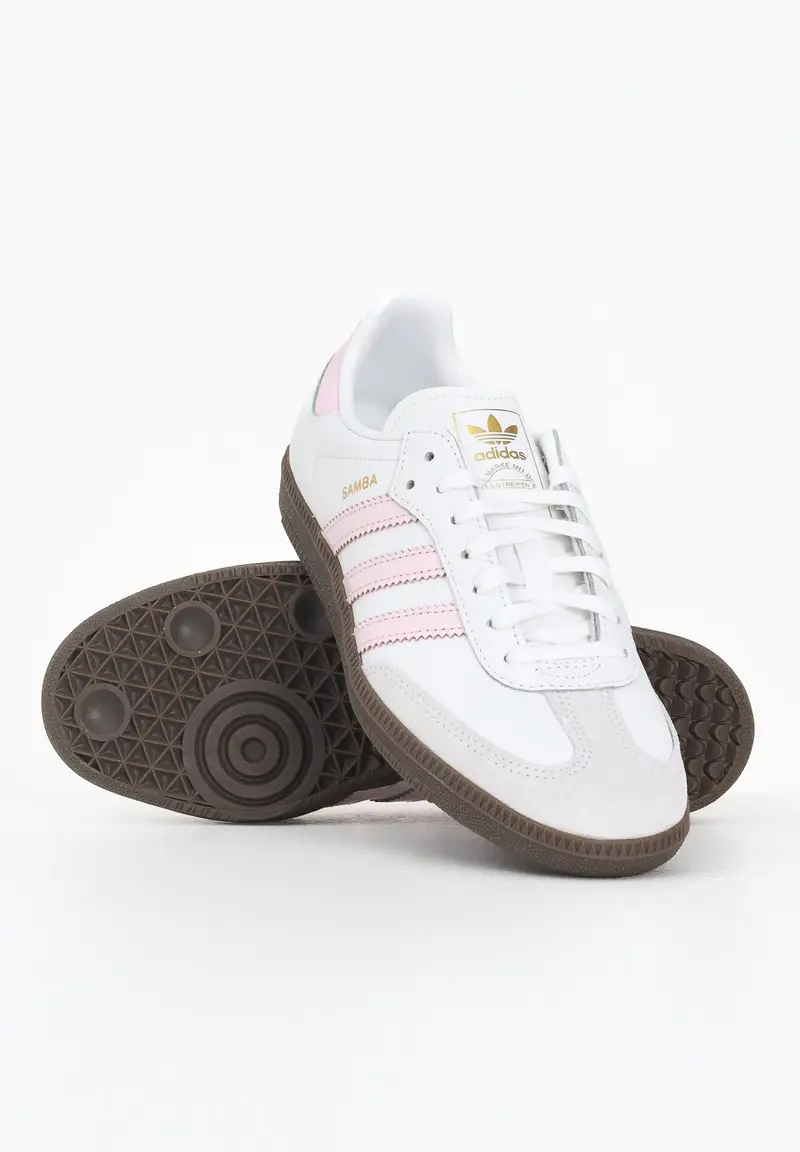 ADIDAS ORIGINALS Sneakers Samba OG bianche e rosa da donna miniatura 3