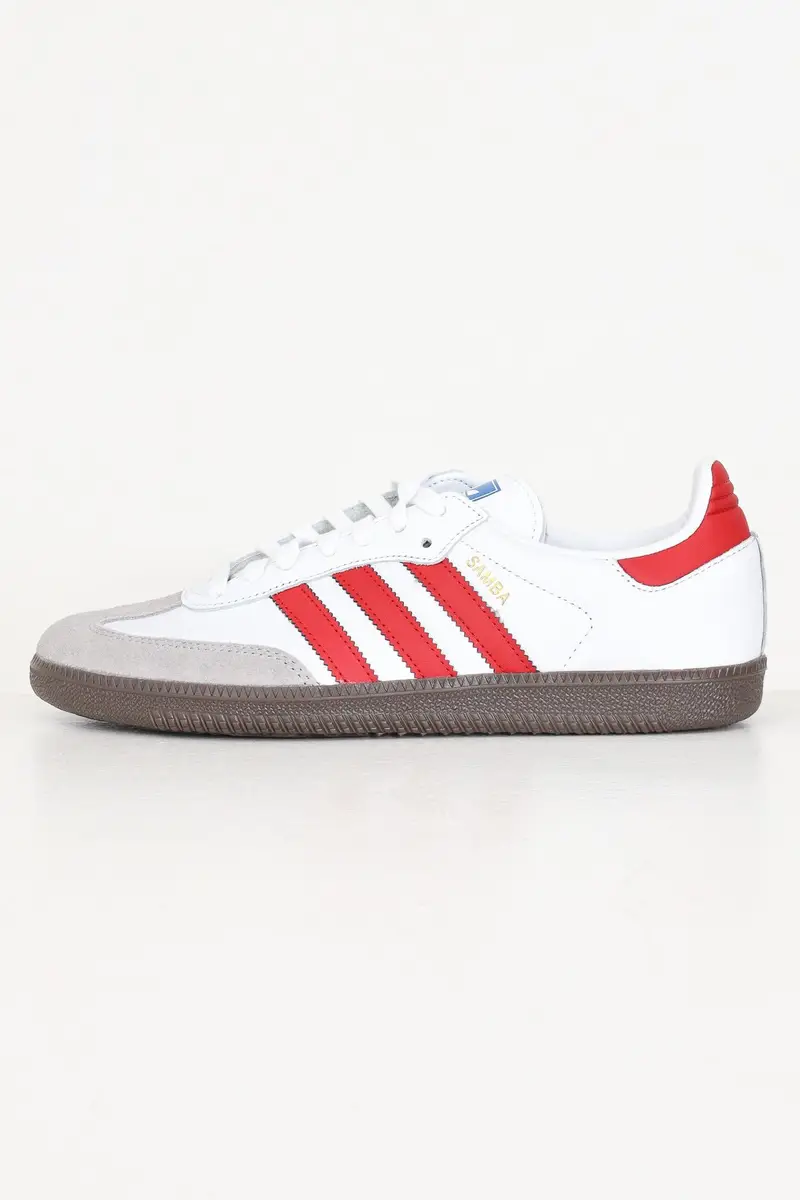 ADIDAS ORIGINALS Sneakers Samba OG bianche e rosse per uomo e donna