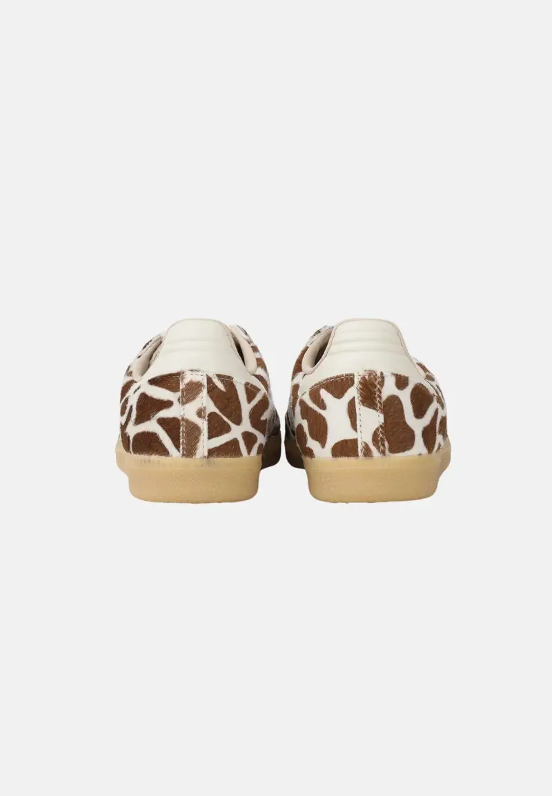 Sneakers Samba OG panna e marrone per uomo e donna con stampa giraffa miniatura 2