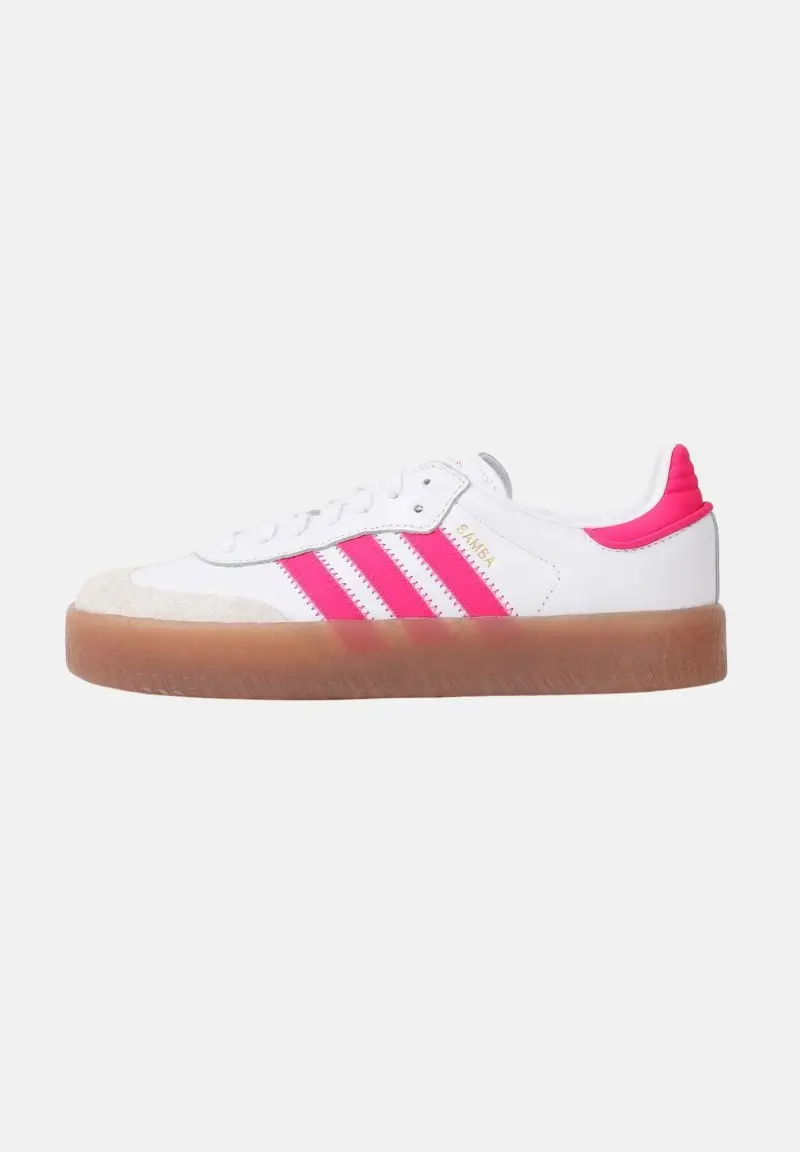 Sneakers Sambae bianche e fucsia da donna