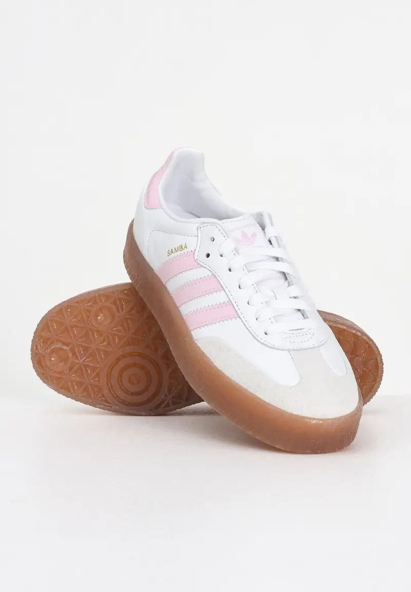 ADIDAS ORIGINALS Sneakers Sambae bianche e rosa da donna miniatura 3