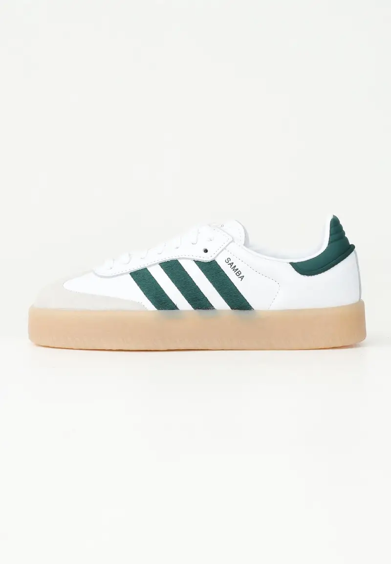ADIDAS ORIGINALS Sneakers Sambae bianche e verdi da donna