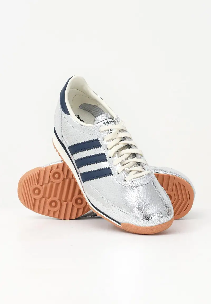 ADIDAS ORIGINALS Sneakers SL 72 OG argento e blu da donna miniatura 3