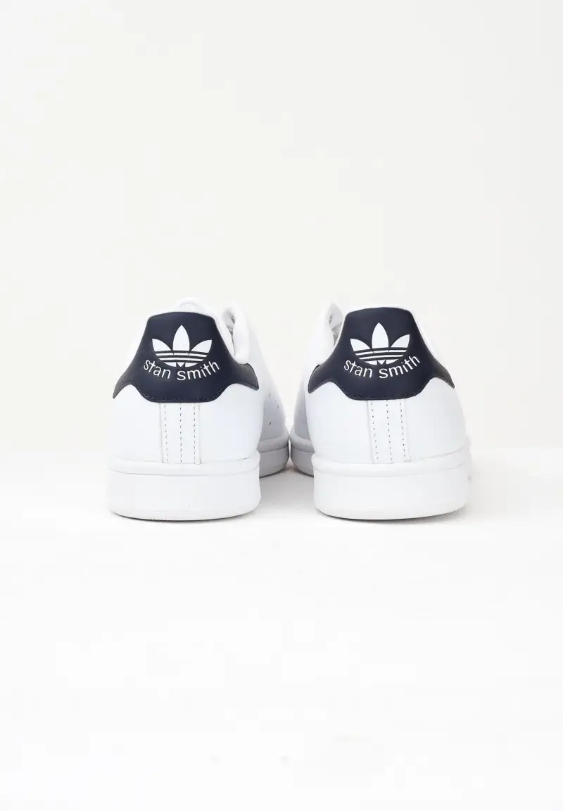 Sneakers Stan Smith bianche e blu da uomo miniatura 2
