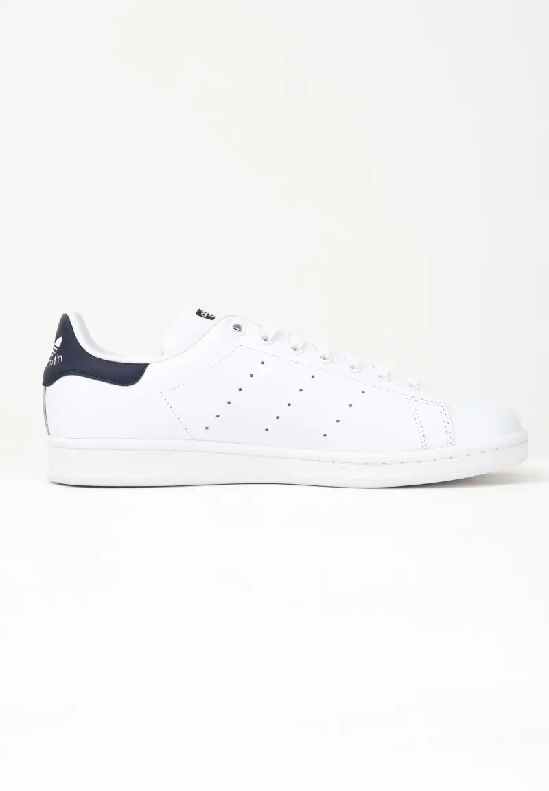 Sneakers Stan Smith bianche e blu da uomo miniatura 3