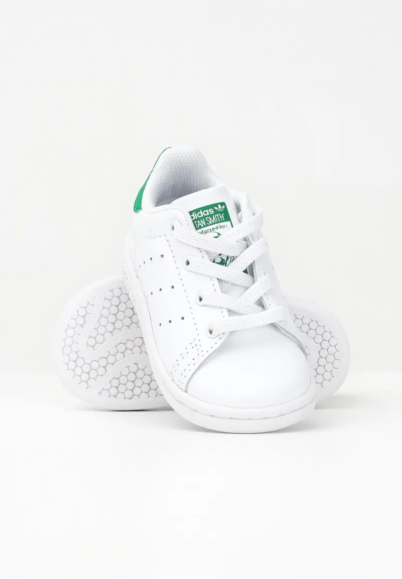 ADIDAS ORIGINALS Sneakers Stan Smith Elastic Laces bianche da neonato miniatura 3