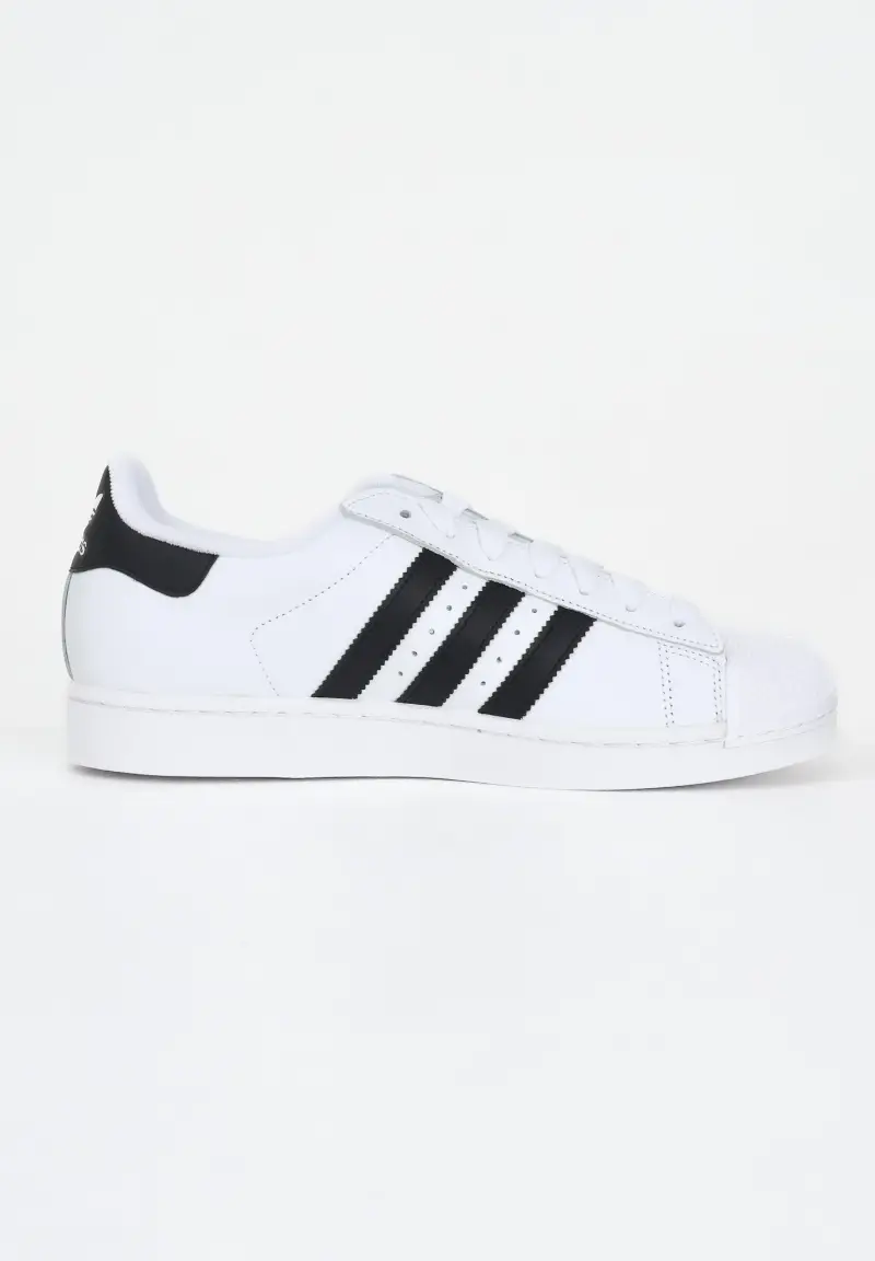 Adidas Originals Sneakers Superstar bianche e nere da uomo miniatura 3