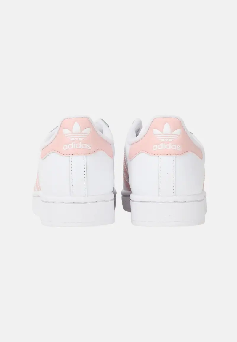 Sneakers Superstar II bianche e rosa da donna miniatura 2