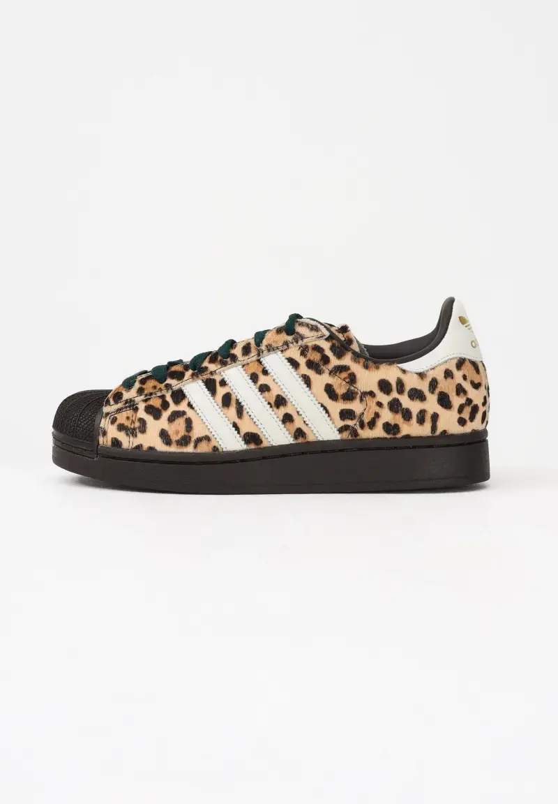 Sneakers SUPERSTAR II leopardate e marroni da donna