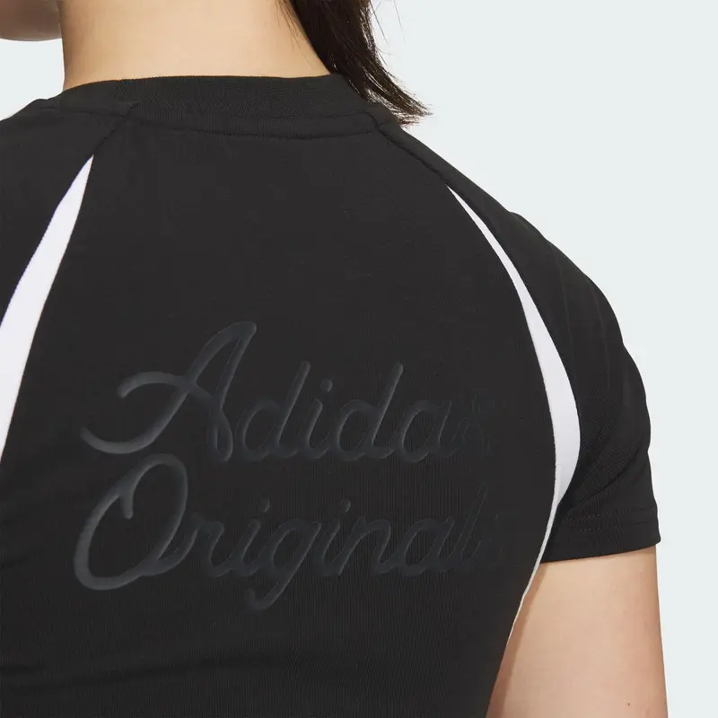 Originals Ss24 Abito Jersey Manica Corta a Righe Color Block Sportivo Slim Fit Abito da Donna Nero JD1135 XS miniatura 4