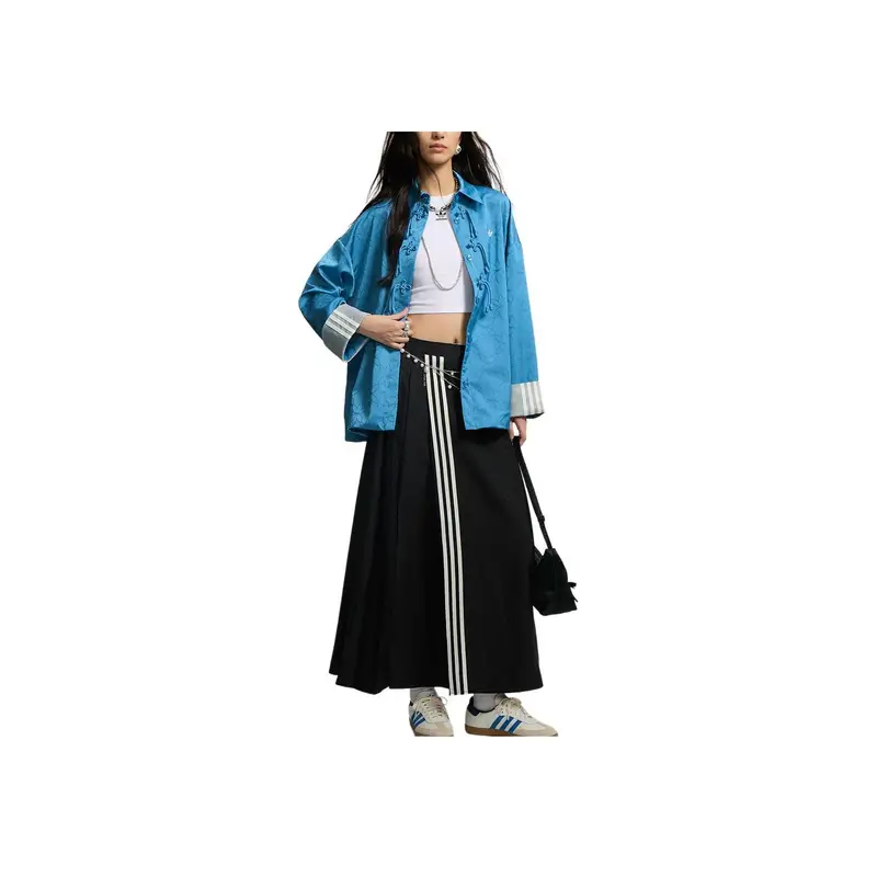 Originals SS25 CN Camicia JK Ampia Nuovo Stile Cinese Jacquard Sport Giacca Maniche Lunghe Giacca Donna KW1996 L