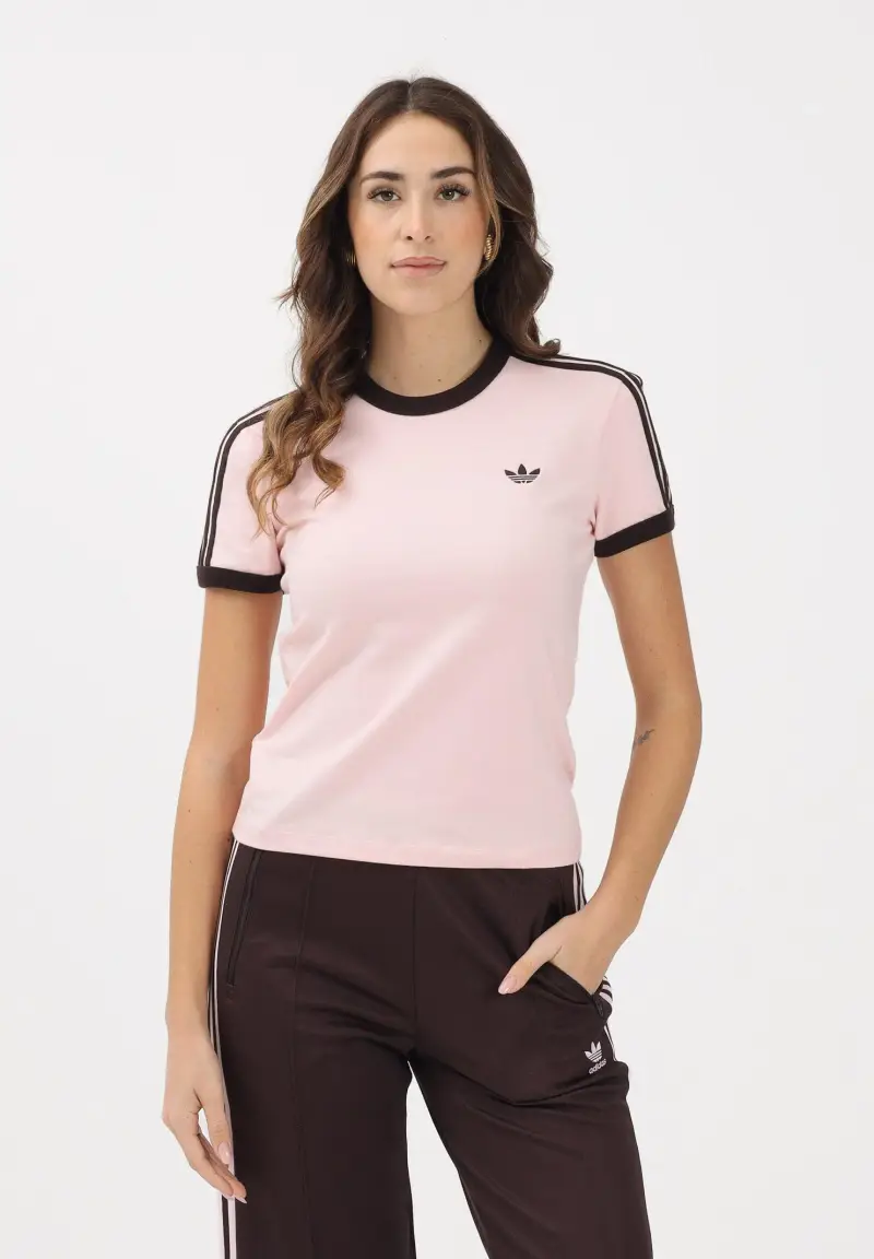 adidas Originals T-shirt Donna Marrone 3964056 miniatura 2