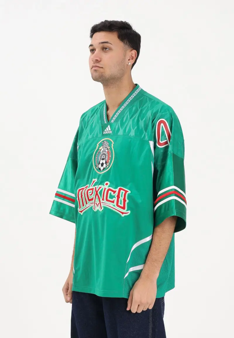 T-shirt a manica corta Bringback Remixed Mexico Jersey verde da uomo