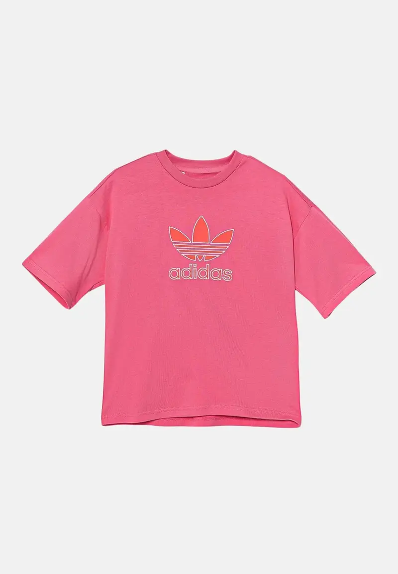 ADIDAS ORIGINALS T-shirt a manica corta Oversize Trefoil rosa da bambina