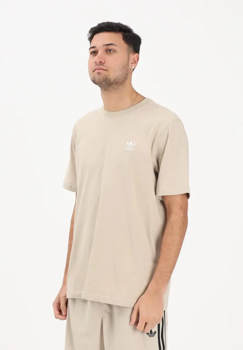 T-shirt a manica corta TREFOIL ESSENTIALS beige da uomo