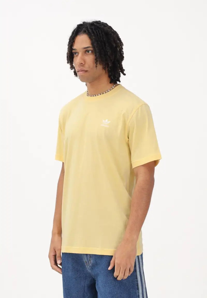 T-shirt a manica corta TREFOIL ESSENTIALS gialla da uomo