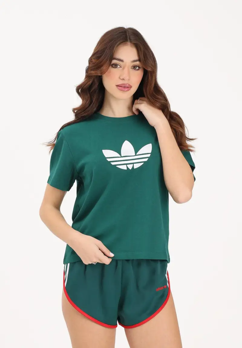 adidas Originals T-shirt Donna Verde 4246209 miniatura 2