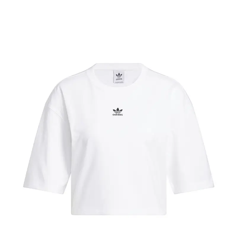 T-Shirt Essentials Crop Bianco Donna M