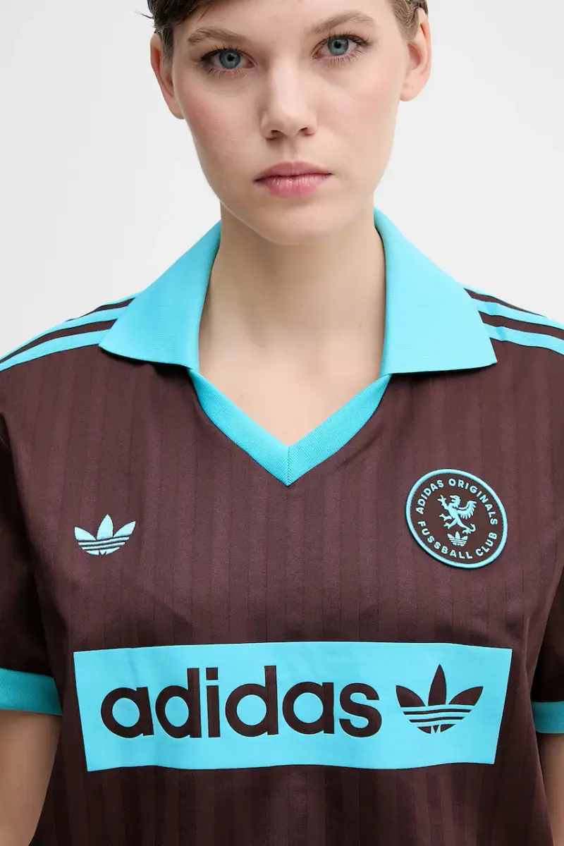 adidas Originals T-shirt Donna Marrone 3620232 miniatura 4