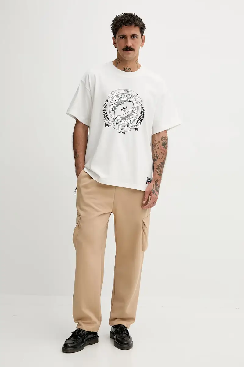 adidas Originals T-shirt Uomo Beige 3574483 miniatura 2