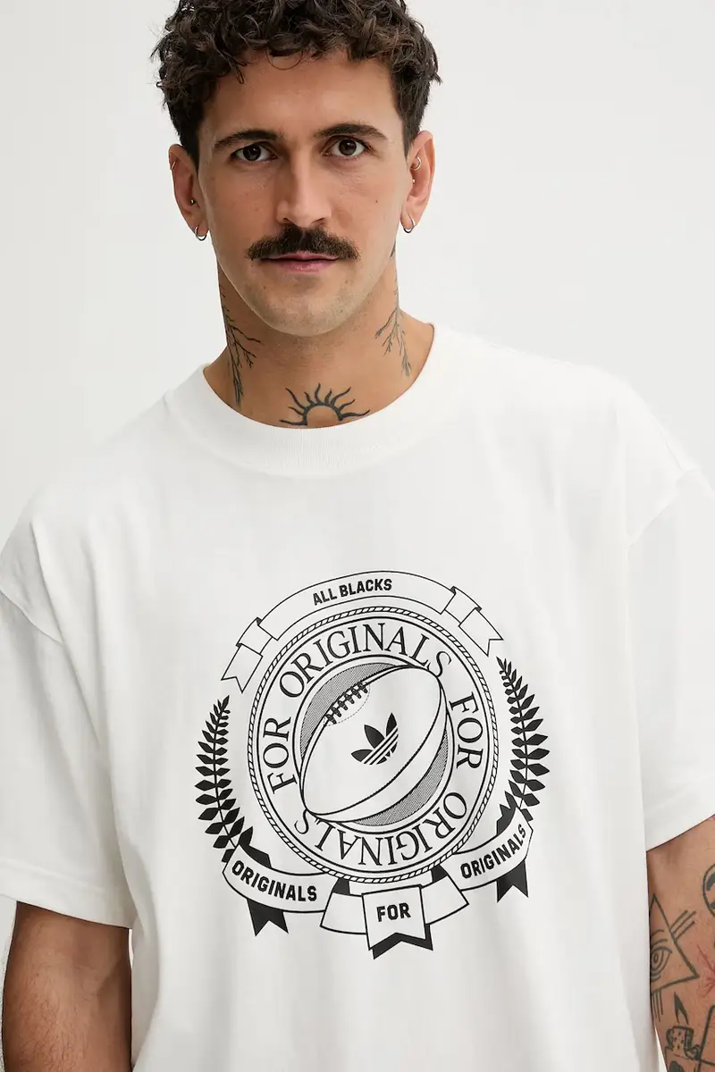 adidas Originals T-shirt Uomo Beige 3574483 miniatura 4