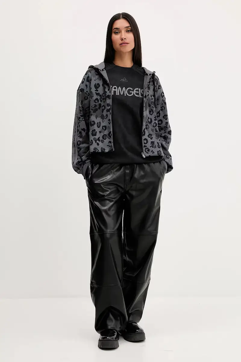 adidas Originals T-shirt Donna Nero 3646143 miniatura 2