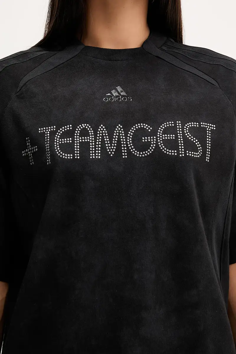 adidas Originals T-shirt Donna Nero 3646143 miniatura 5